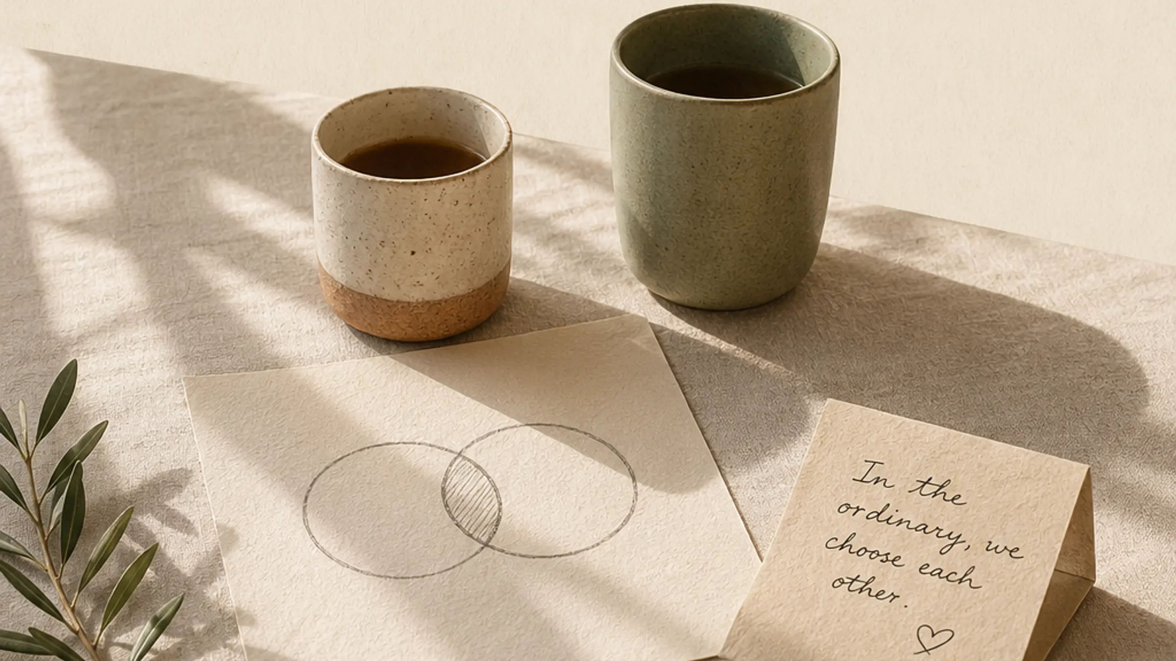 Editorial relationship image for calm love after chemistry