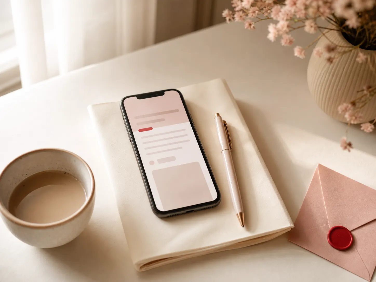Caleb Merridan relationship newsletter shown across two phones